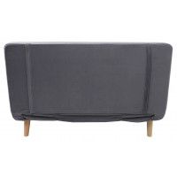 Диван ЭЛЛИ 120 двух - местный серый Велютто люкс 32 / бук купить в Минске