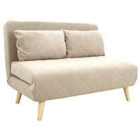 Диван ЭЛЛИ 120 двухместный кашемир Велютто люкс 04 / бук