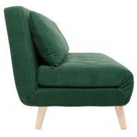 Диван ЭЛЛИ 120 двух-местный темно-зеленый Ultra forest / бук купить в Минске