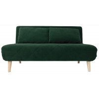Диван ЭЛЛИ 120 двух-местный темно-зеленый Ultra forest / бук купить в Минске