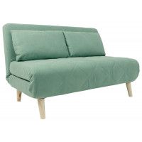 Диван ЭЛЛИ 140 двухместный мятный Antonio mint / бук