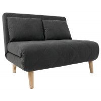 Диван ЭЛЛИ 140 двухместный графит Antonio grafit / бук Диван ЭЛЛИ 140 двухместный графит Antonio grafit / бук