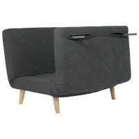 Диван ЭЛЛИ 140 двухместный графит Antonio grafit / бук купить в Минске