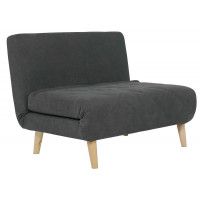 Диван ЭЛЛИ 140 двухместный графит Antonio grafit / бук купить в Минске