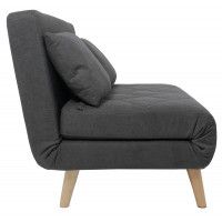 Диван ЭЛЛИ 140 двухместный графит Antonio grafit / бук купить в Минске