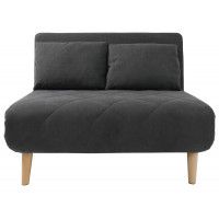 Диван ЭЛЛИ 140 двухместный графит Antonio grafit / бук купить в Минске