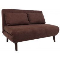 Диван ЭЛЛИ 140 двухместный шоколадный Antonio chocolate / венге