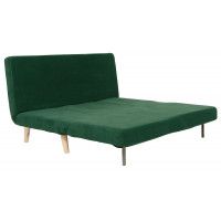 Диван ЭЛЛИ 140 двухместный темно-зеленый Ultra forest / бук купить в Минске