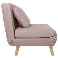 Кресло-кровать ЭЛЛИ 80 пыльная роза Велютто люкс 37 / бук купить в Минске