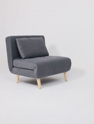 Кресло-кровать ЭЛЛИ 80 серый Велютто люкс 32 / бук купить в Минске