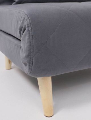 Кресло-кровать ЭЛЛИ 80 серый Велютто люкс 32 / бук купить в Минске