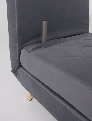 Кресло-кровать ЭЛЛИ 80 серый Велютто люкс 32 / бук купить в Минске