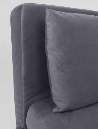 Кресло-кровать ЭЛЛИ 80 серый Велютто люкс 32 / бук купить в Минске