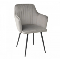 Стул Commander 1 светло-серый велюр Tiffany 16/черный