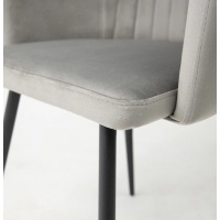 Стул Commander 1 светло-серый велюр Tiffany 16/черный купить в Минске