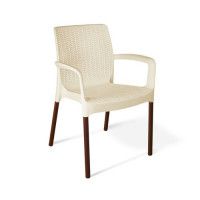 СТУЛ SHT-S68 бежевый - коричневый муар