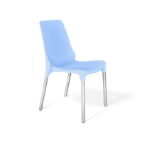 СТУЛ SHT-S75 голубой-хром лак