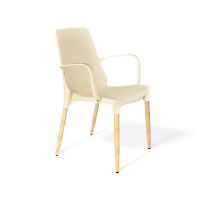 СТУЛ SHT-S76-1 бежевый-светлый орех