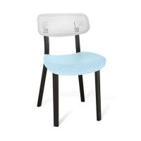 СТУЛ SHT-S85 белый - пастельно-голубой - черный СТУЛ SHT-S85 белый - пастельно-голубой - черный