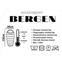 Спальный мешок ACAMPER BERGEN оранжевый купить в Минске