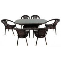 Комплект садовой мебели Aiko Camellia с овальным столом купить в Минске Комплект садовой мебели Aiko Camellia с овальным столом купить в Минске