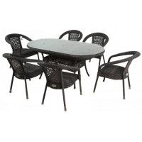 Комплект садовой мебели Aiko Camellia с овальным столом купить в Минске Комплект садовой мебели Aiko Camellia с овальным столом купить в Минске