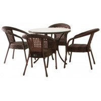 Комплект садовой мебели Aiko Deco 4 с круглым столом купить в Минске Комплект садовой мебели Aiko Deco 4 с круглым столом купить в Минске