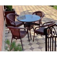 Комплект садовой мебели Aiko Deco 4 с круглым столом купить в Минске Комплект садовой мебели Aiko Deco 4 с круглым столом купить в Минске