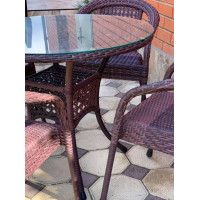 Комплект садовой мебели Aiko Deco 4 с круглым столом купить в Минске Комплект садовой мебели Aiko Deco 4 с круглым столом купить в Минске