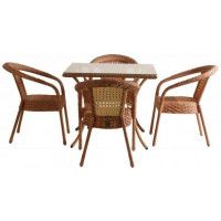 Комплект садовой мебели Aiko Deco 4 с квадратным столом купить в Минске Комплект садовой мебели Aiko Deco 4 с квадратным столом купить в Минске