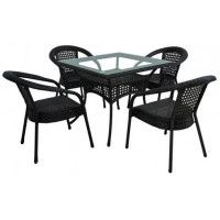 Комплект садовой мебели Aiko Deco 4 с квадратным столом купить в Минске Комплект садовой мебели Aiko Deco 4 с квадратным столом купить в Минске