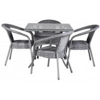 Комплект садовой мебели Aiko Deco 4 с квадратным столом купить в Минске Комплект садовой мебели Aiko Deco 4 с квадратным столом купить в Минске