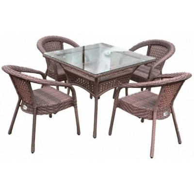 Комплект садовой мебели Aiko Deco 4 с квадратным столом купить в Минске