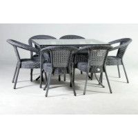 Комплект садовой мебели Aiko Deco 6 Plus с прямоугольным столом купить в Минске
