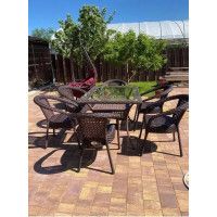 Комплект садовой мебели Aiko Deco 6 Plus с прямоугольным столом купить в Минске