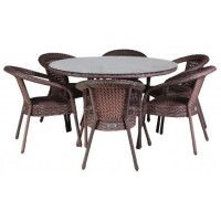 Комплект садовой мебели Aiko Deco 6 с круглым столом купить в Минске