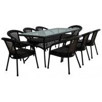Комплект садовой мебели Aiko Deco 8 с прямоугольным столом купить в Минске Комплект садовой мебели Aiko Deco 8 с прямоугольным столом купить в Минске
