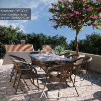 Комплект садовой мебели Aiko Deco 8 с прямоугольным столом купить в Минске Комплект садовой мебели Aiko Deco 8 с прямоугольным столом купить в Минске