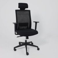 Кресло Aks Prime ARCUS черная сетка+ткань/черный полиамид купить в Минске