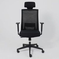 Кресло Aks Prime ARCUS черная сетка+ткань/черный полиамид купить в Минске