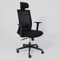 Кресло Aks Prime ARCUS черная сетка+ткань/черный полиамид купить в Минске