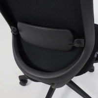 Кресло AksHome FENIX (Феникс) черная сетка + ткань/черный полиамид купить в Минске