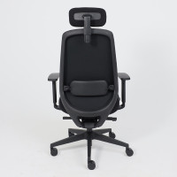 Кресло AksHome FENIX (Феникс) черная сетка + ткань/черный полиамид купить в Минске