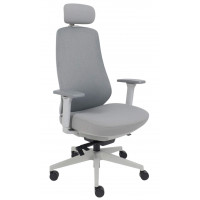 Кресло AksHome FENIX (Феникс) серая сетка + ткань/серый полиамид