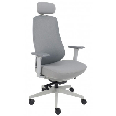 Кресло AksHome FENIX (Феникс) серая сетка + ткань/серый полиамид купить в Минске