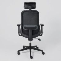 Кресло Aks Prime GEM черная сетка+ткань/черный полиамид купить в Минске