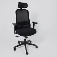 Кресло Aks Prime GEM черная сетка+ткань/черный полиамид купить в Минске