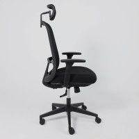 Кресло Aks Prime GEM черная сетка+ткань/черный полиамид купить в Минске