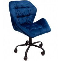 Стул AksHome YUKON (Юкон) темно-синий велюр HCJ-49/черный