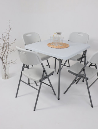 Стол складной Akshome 65908 86*86*74, белый купить в Минске